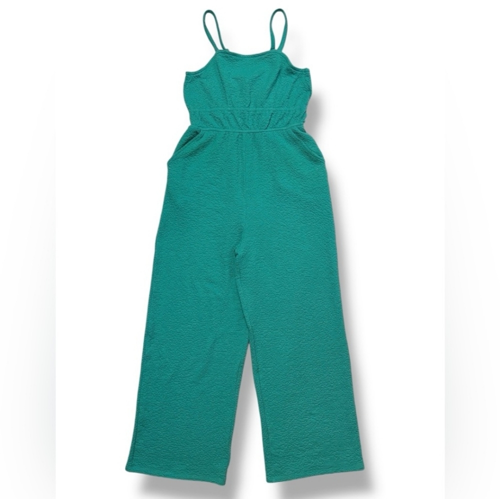 ABERCROMBIE KIDS Knit Jumpsuit Ming Green NWOT